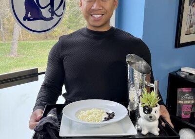 Sunday Brunch provided during premier dog boarding with Captain Creek Ranch